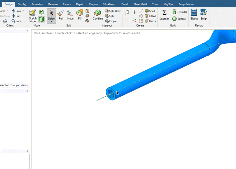 Flächen erstellen mit Split