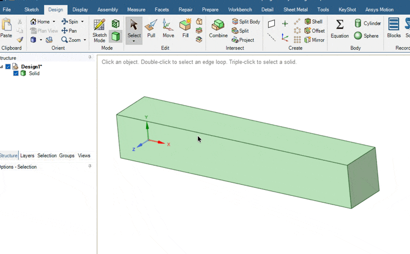 Körper erstellen mit Split Body