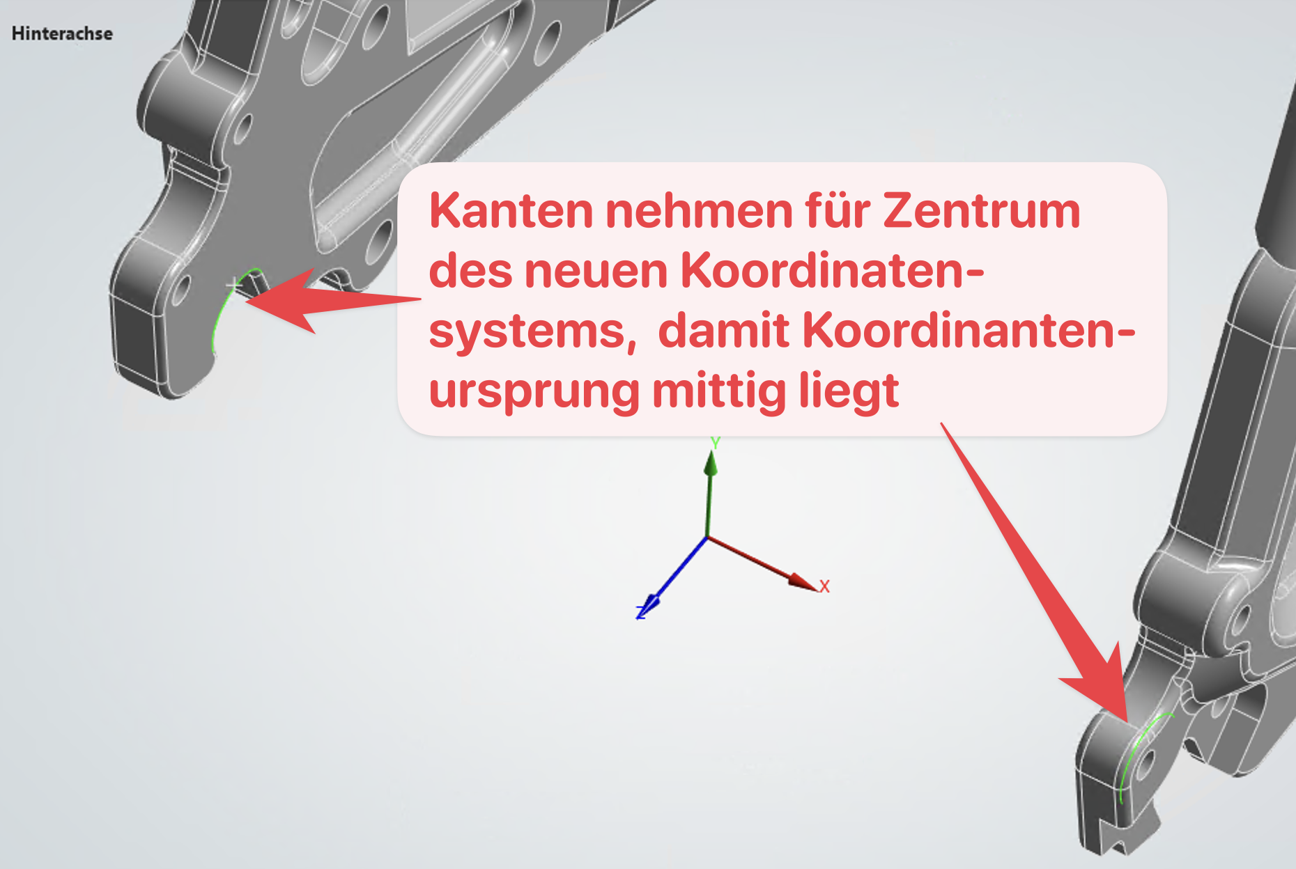Koordinatensystem hinten