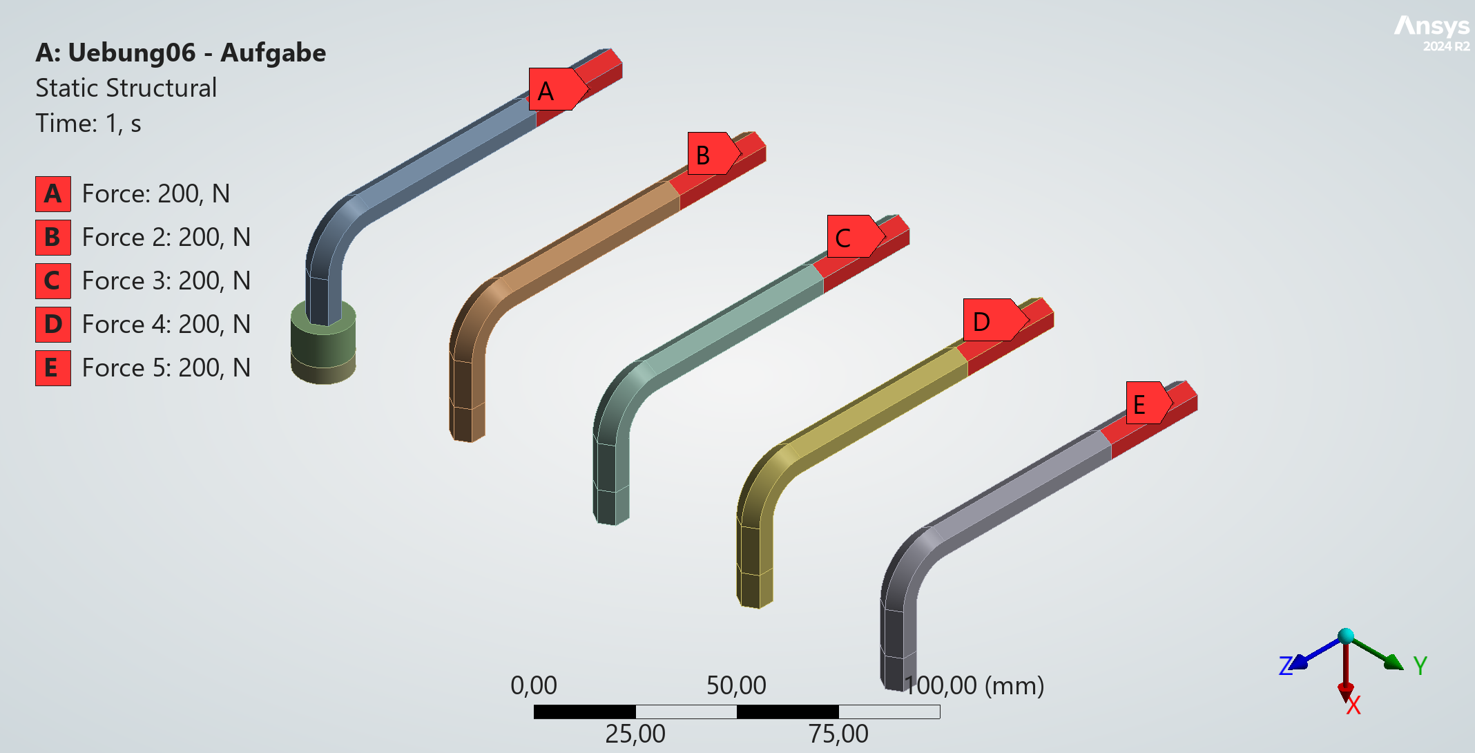 Lagerungen in Übung 6